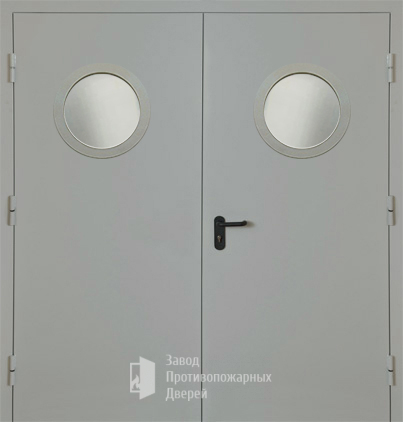 Фото двери «Двупольная с круглым стеклом EI-30» в Наро-Фоминску
