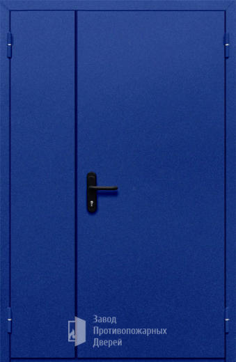 Фото двери «Полуторная глухая (синяя)» в Наро-Фоминску