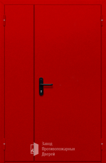 Фото двери «Полуторная глухая (красная)» в Наро-Фоминску