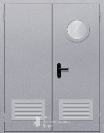 Фото двери «Двупольная с круглым стеклом» в Наро-Фоминску