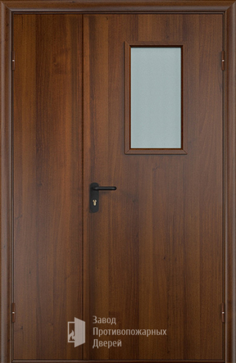 Фото двери «Полуторная МДФ со стеклом EI-30» в Наро-Фоминску