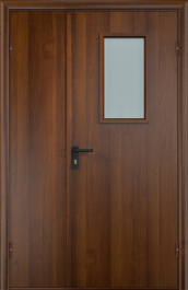 Фото двери «Полуторная МДФ со стеклом EI-30» в Наро-Фоминску